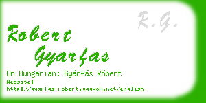 robert gyarfas business card