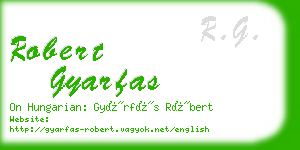 robert gyarfas business card
